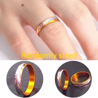 1pc random size gold alloy rings for women unisex elegant tail ring electroplating fashion couple ring matte simple leaves ring