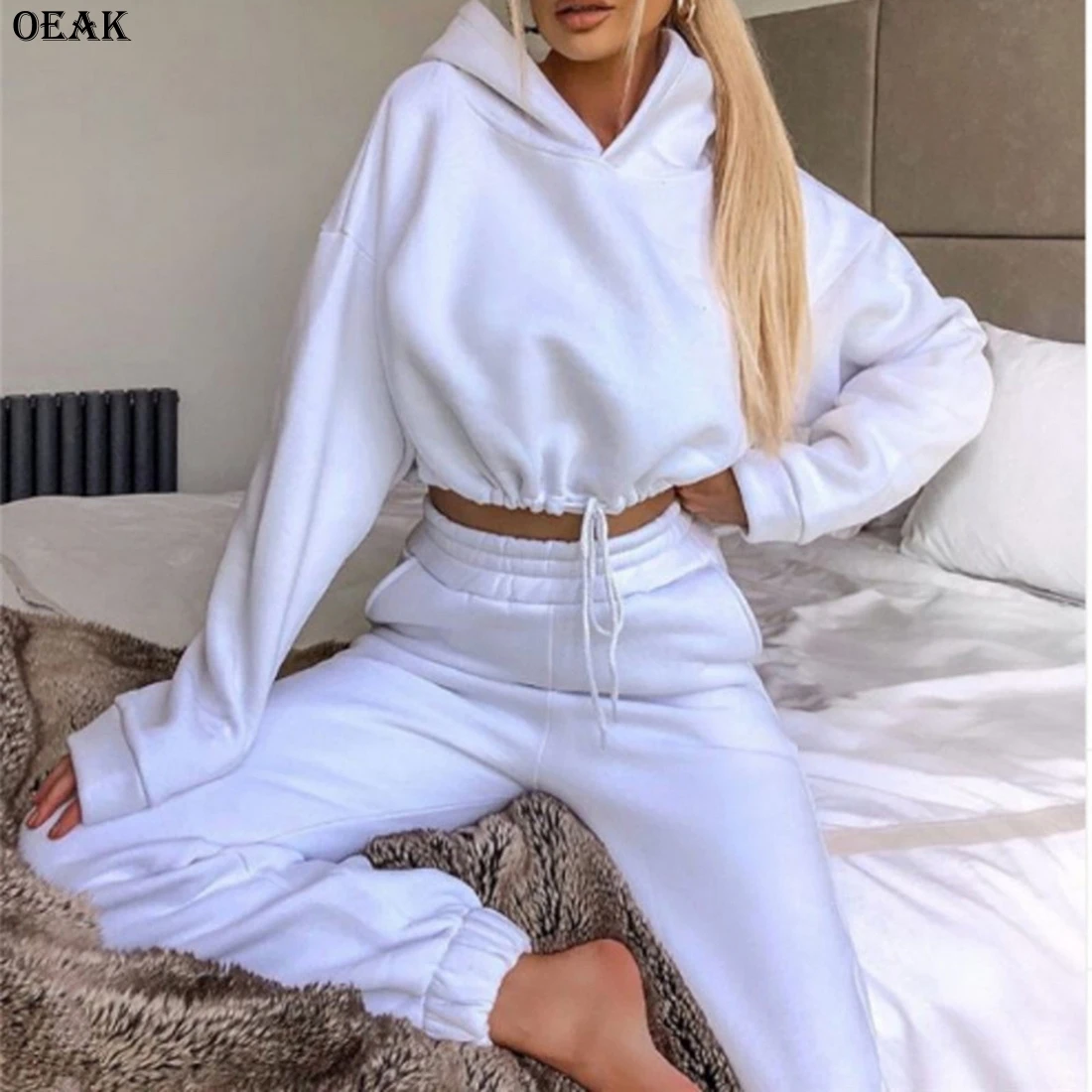 

Two Piece Women Set Sport Casual Outfit Fall Clothes for Women Sweatshirt Jumper Top Sweatpants Set Women Suit Set Tracksuit