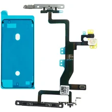 Waterproof Sealing Adhesive+ Power Volume Switch Button Flex Cable with Bracket for  iPhone 6S mobile phone parts