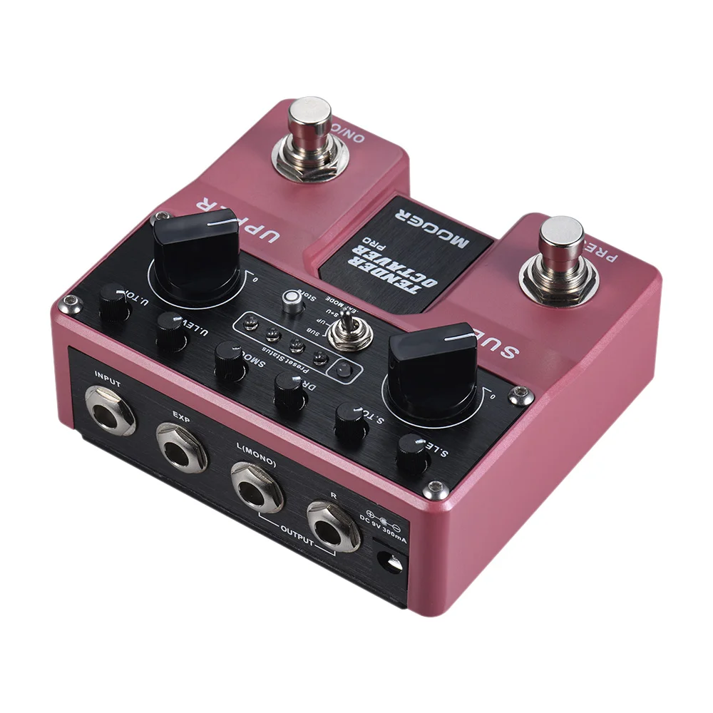 Педаль эффектов для гитары MOOER TENDER OCTAVER Pro 4 предустановленных пользователя с