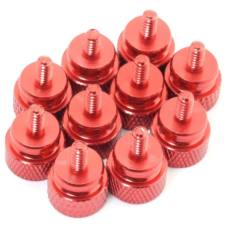 10PCS 6-32 Anodized Aluminum Hand-Tighten Computer Case Thumb Screws | Инструменты