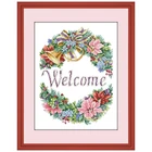 Набор для вышивки крестиком, венок, ткань аида, 18ct, 14ct, 11ct, счетная белая ткань, хлопчатобумажная нить, ткань для шитья, рукоделия, настенные украшения