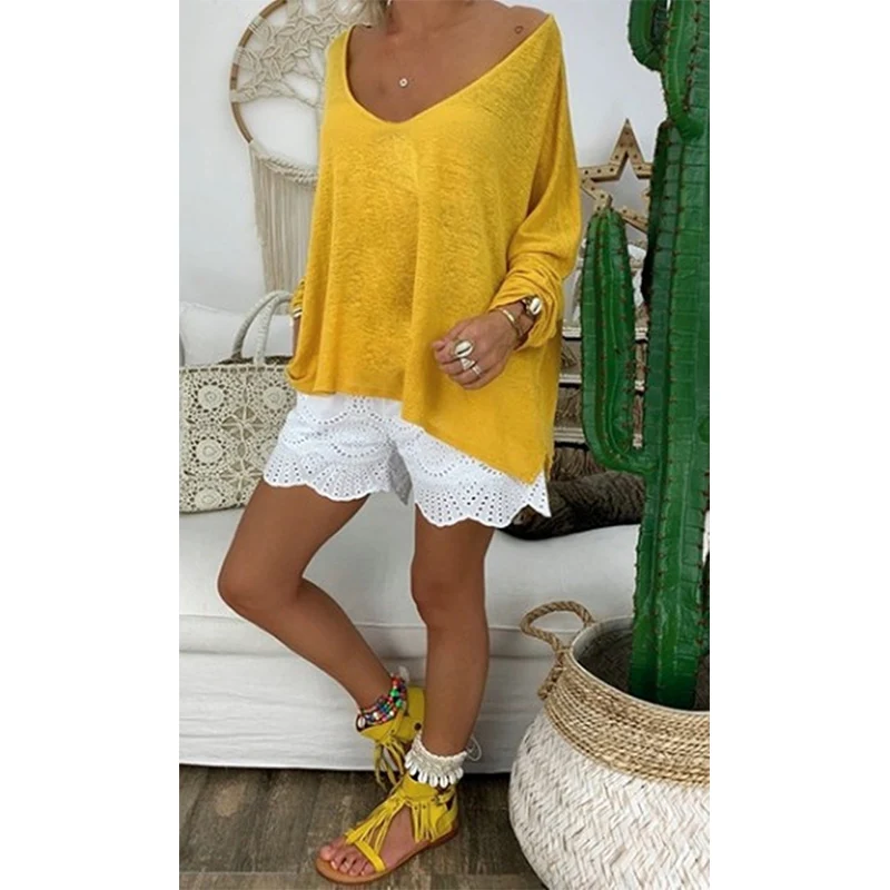 Taniafa/большие размеры модные женские топы весна осень свободные футболки с