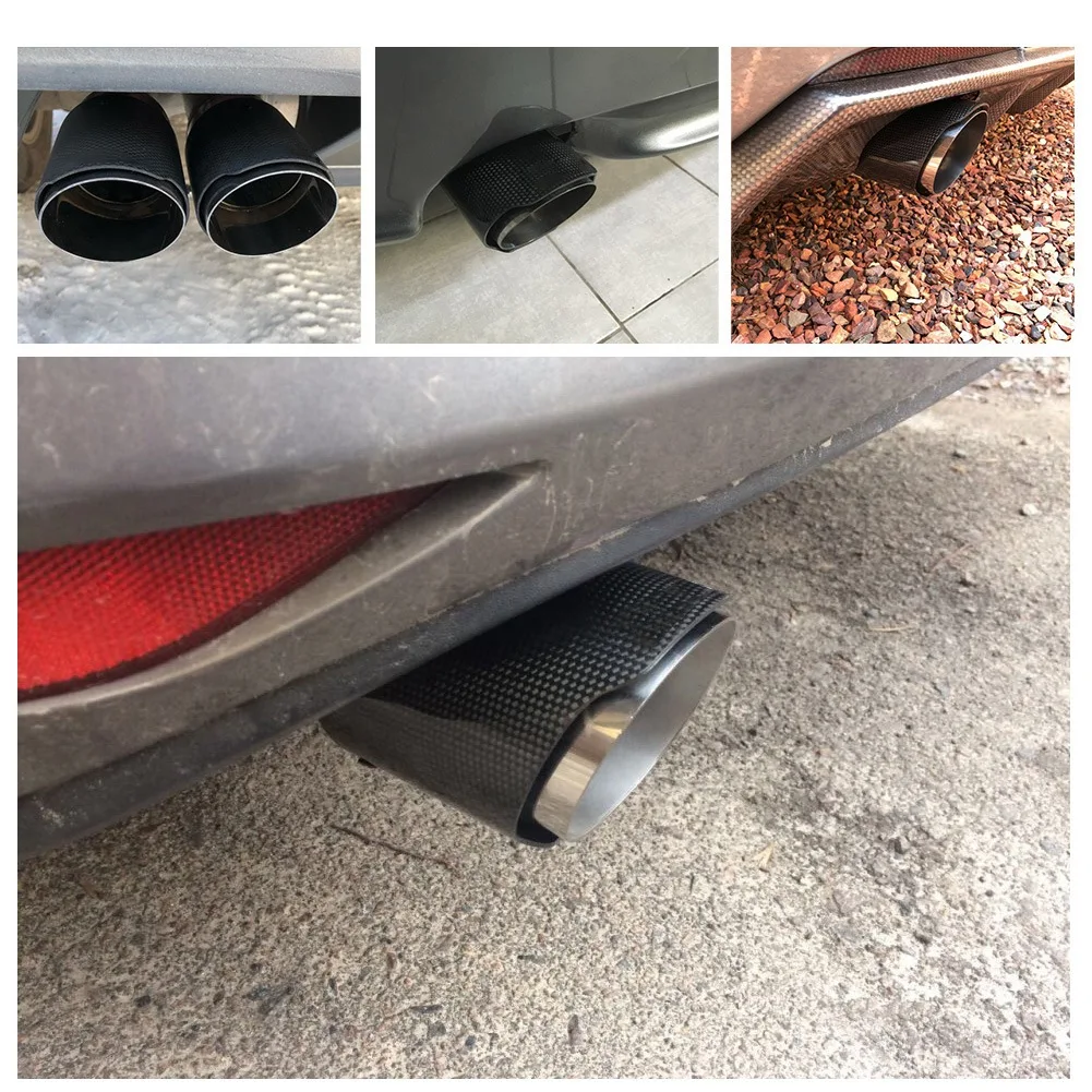 Универсальная автомобильная заднего вида авто выхлопной глушитель наконечник