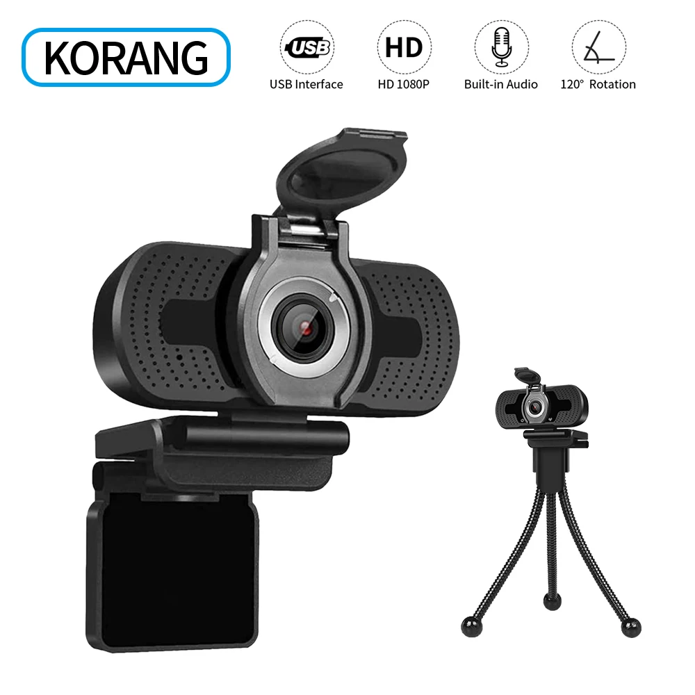 KORANG 4K 2K Full HD веб камера с микрофоном USB разъем для ПК компьютера Mac ноутбука