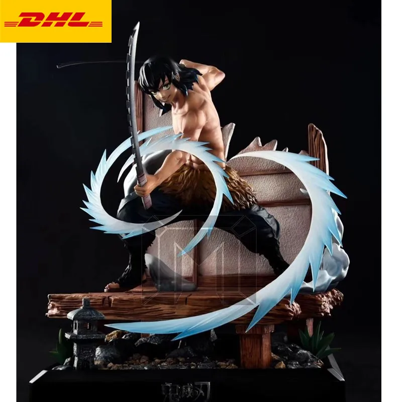 

12" Demon Slayer Statue Kisatsutai Bust Hashibira Inosuke Full-Length Portrait Original Version GK Action Figure Toy 31CM X2446