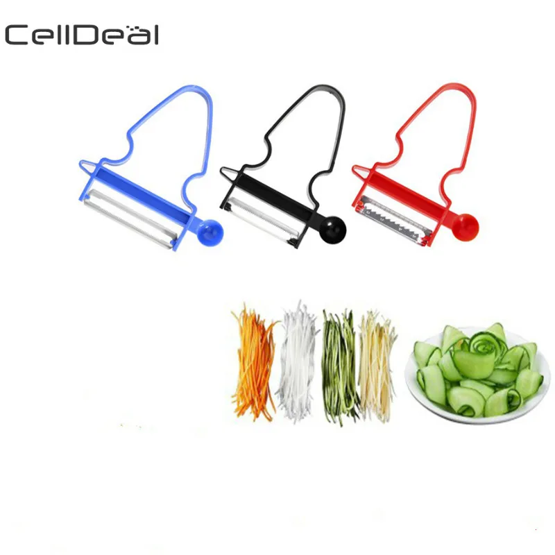3 шт. Овощечистка с лезвием из нержавеющей стали поворотный слайсер для