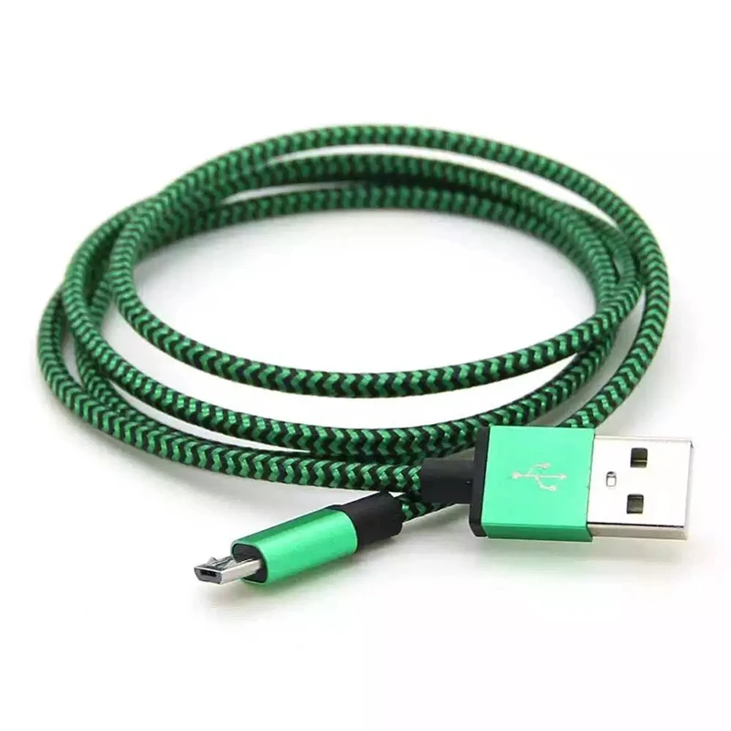 

New Safe 5 Colors Lightweight Portable Durable 1M Long Snake Pattern Micro USB Data Sync Charge Cable Cord For Android Phone