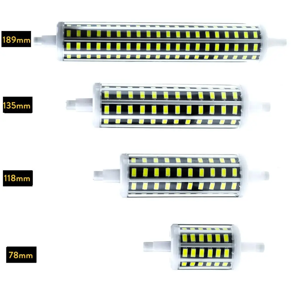 Светодиодный прожектор R7S J78 J118 J135 J189 78 мм 118 135 189 10 Вт 20 25 30 5733 SMD сменные галогенные