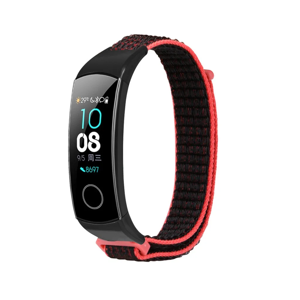 Нейлоновый ремешок на запястье для huawei Honor Band 5/4, ремешок для умных часов, сменный мужской Т-образный ремешок, женские и мужские спортивные часы, браслет, 19Sep