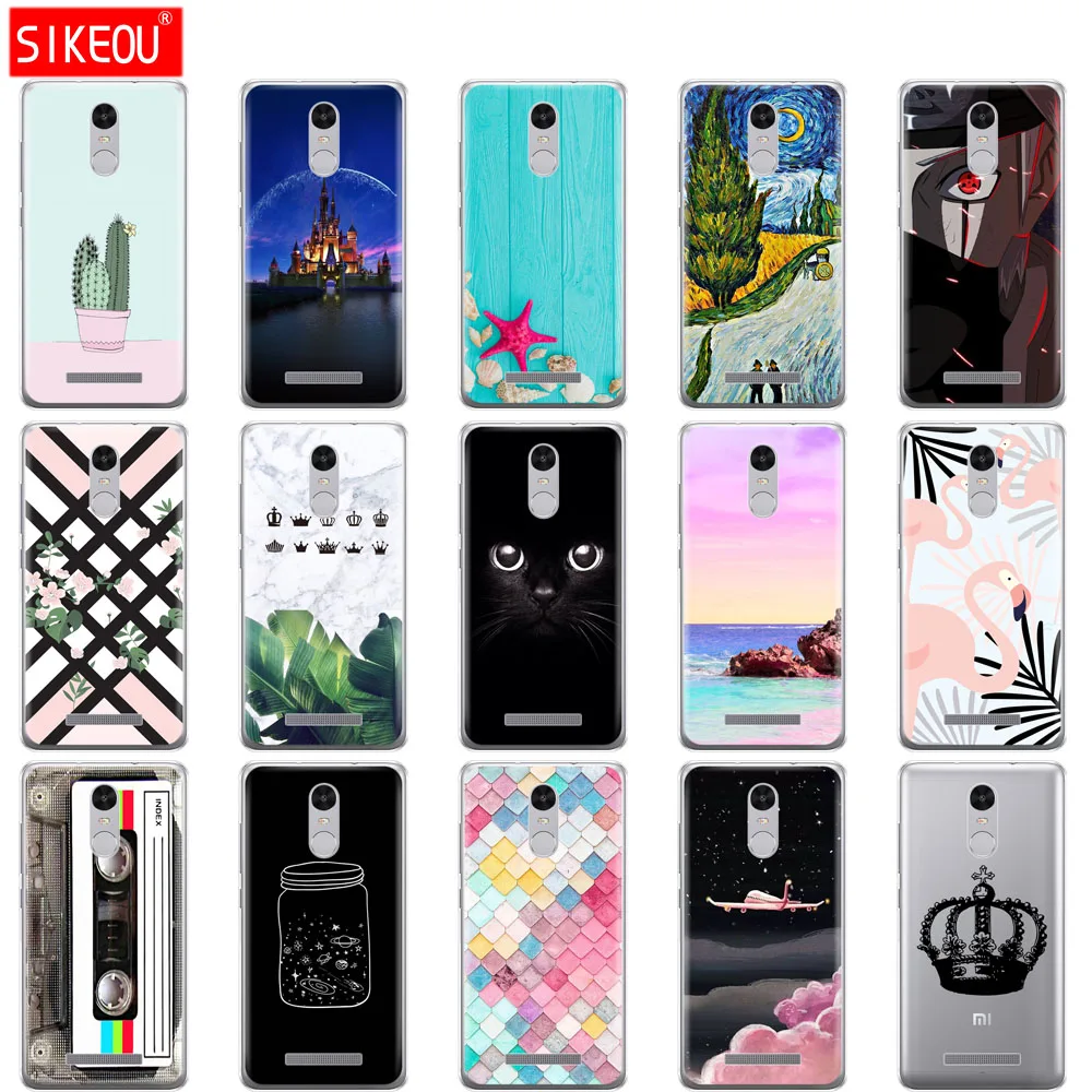 Силиконовый чехол SIKEOU из ТПУ для Xiaomi Redmi Note 3 Обложка pro телефона длиной 150