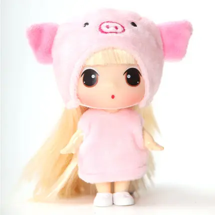 pig BJD кукла Ddung 9 см подлинный корейский с двенадцатью знаками Зодиака животных изменение мини куклы ребенок подарок на день рождения Ключ Кулон Коллекция украшения - Цвет: pig