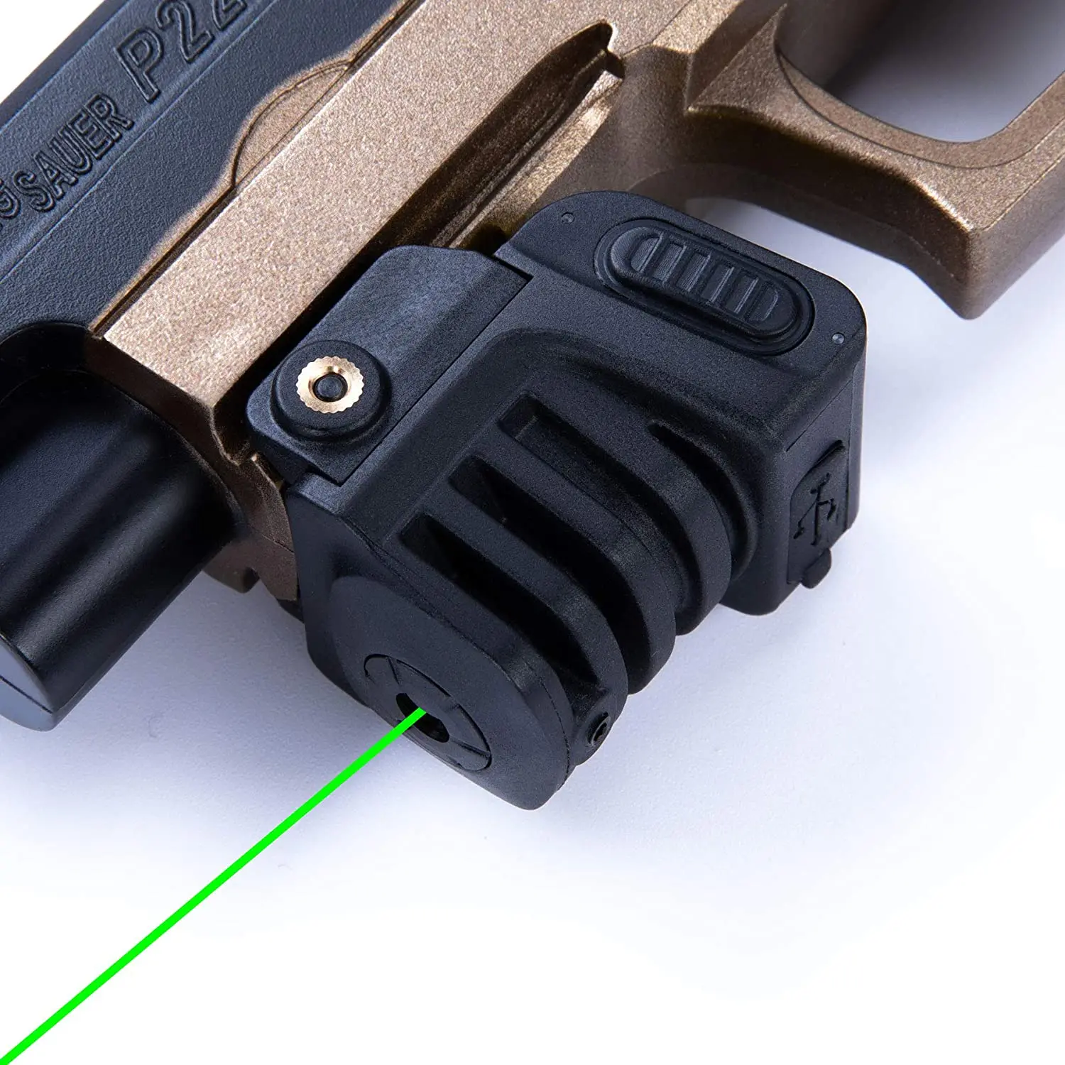 

USB перезаряжаемая компактная Зеленая лазерная указка Taurus g2c, прицел 9 мм, пистолет Glock 17 19 CZ 75, лазерное оружие для защиты