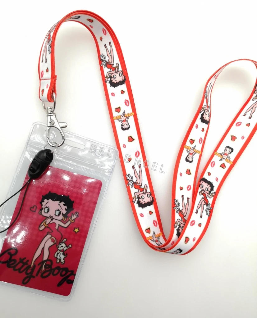 С изображением героев из мультфильмов 1 штука betty boop шнурки для ключей аксессуары