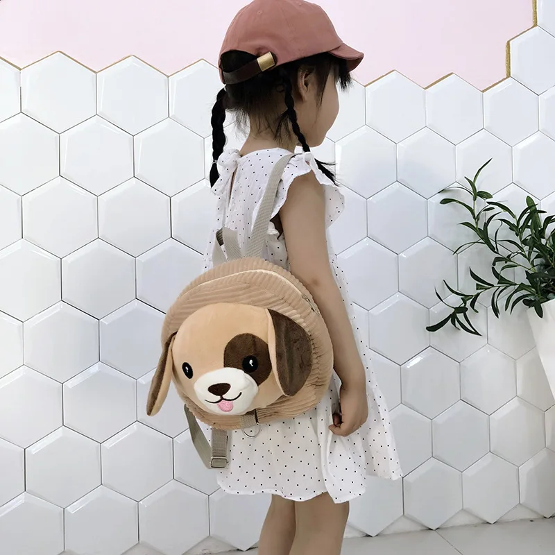 Детский рюкзак с защитой от потери сумка для малышей на возраст 1-3-4 года плюшевый