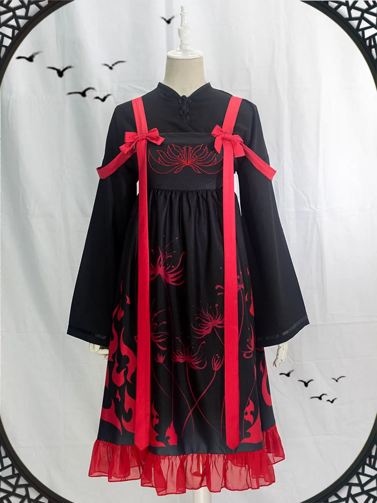 Mo дао ЗУ изображениями мультяшным героев косплей на каждый день Wei Wuxian Hanfu платья