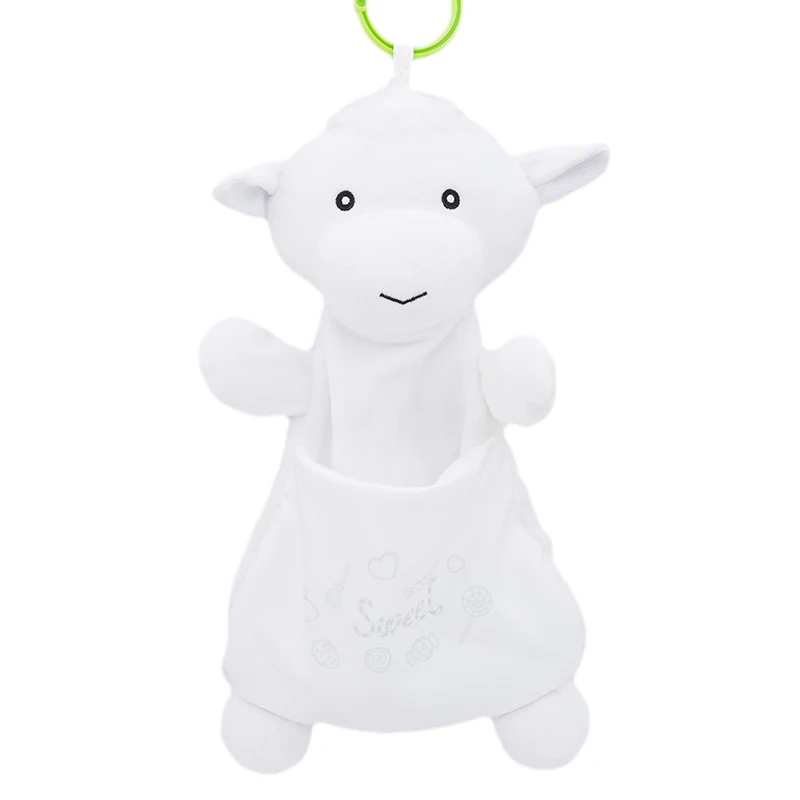Cartoon Newborn Baby Towel Appease Grasping Soft Comforting Doll Plush Sheep Elephant Infant Face Towel Appease Towel