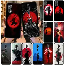 Samurai Bag Fundas Phone Case For Oppo A52 A53 Silicone Soft TPU Black Cover For Oppo A9 2020 Case Luxury Shockproof Shell Coque