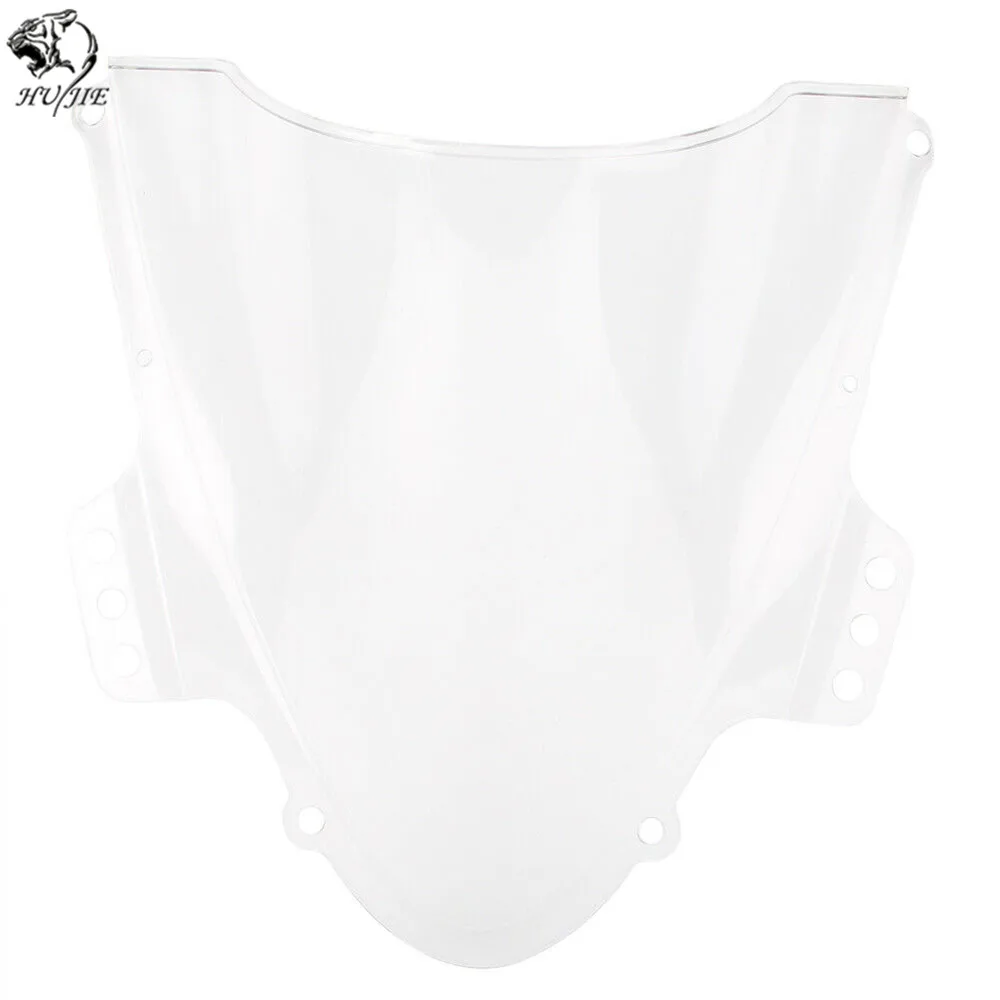 b Черный мотоцикл лобовое стекло для Suzuki GSXR1000 GSXR 1000 K5 2005 2005-2006 двойной пузырь лобовое стекло, ветровой щиток - Цвет: b
