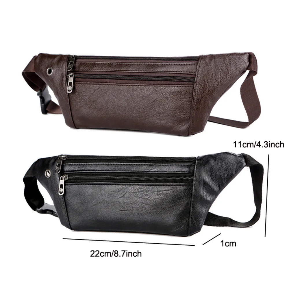 Мужские сумки через плечо из искусственной кожи повседневные маленькие