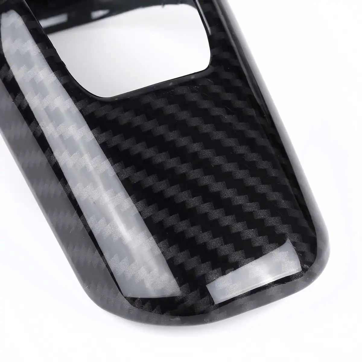 

ABS Carbon Fiber Texture/Silver Gear Shift Head Cover Trim For Land for Rover Defender 110 Defender 130 2020 Car Accessories