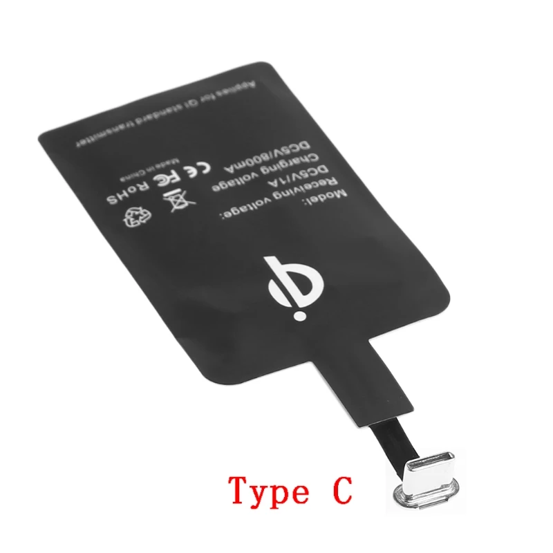 

Universal Type-C Qi Wireless Charging Receiver for huawei P9 OnePlus 2 3 HTC 10