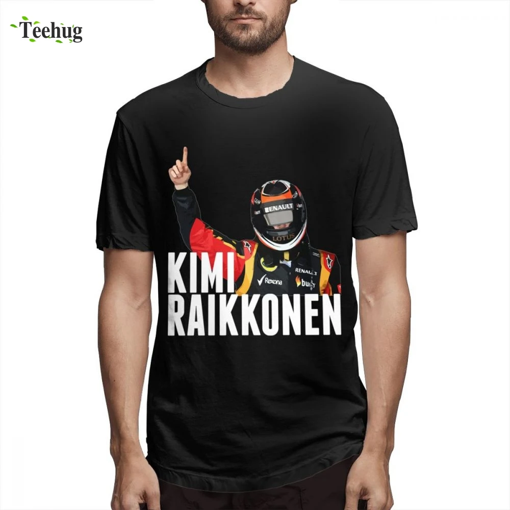 3D Print Nice Short-sleeved Popular Kimi Raikkonen Top Tees High-Q For Male Free Shipping O-neck T Shirt Man | Мужская одежда