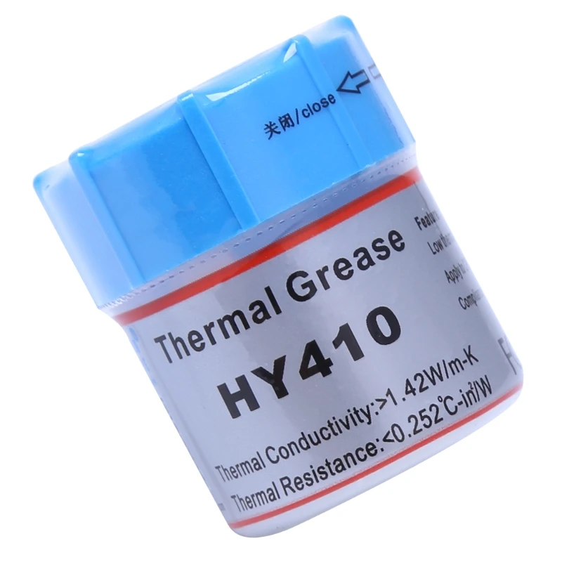 

10g HY410-CN10 Thermal Grease CPU Chipset Cooling Compound Silicone Paste 1.42W X6HB