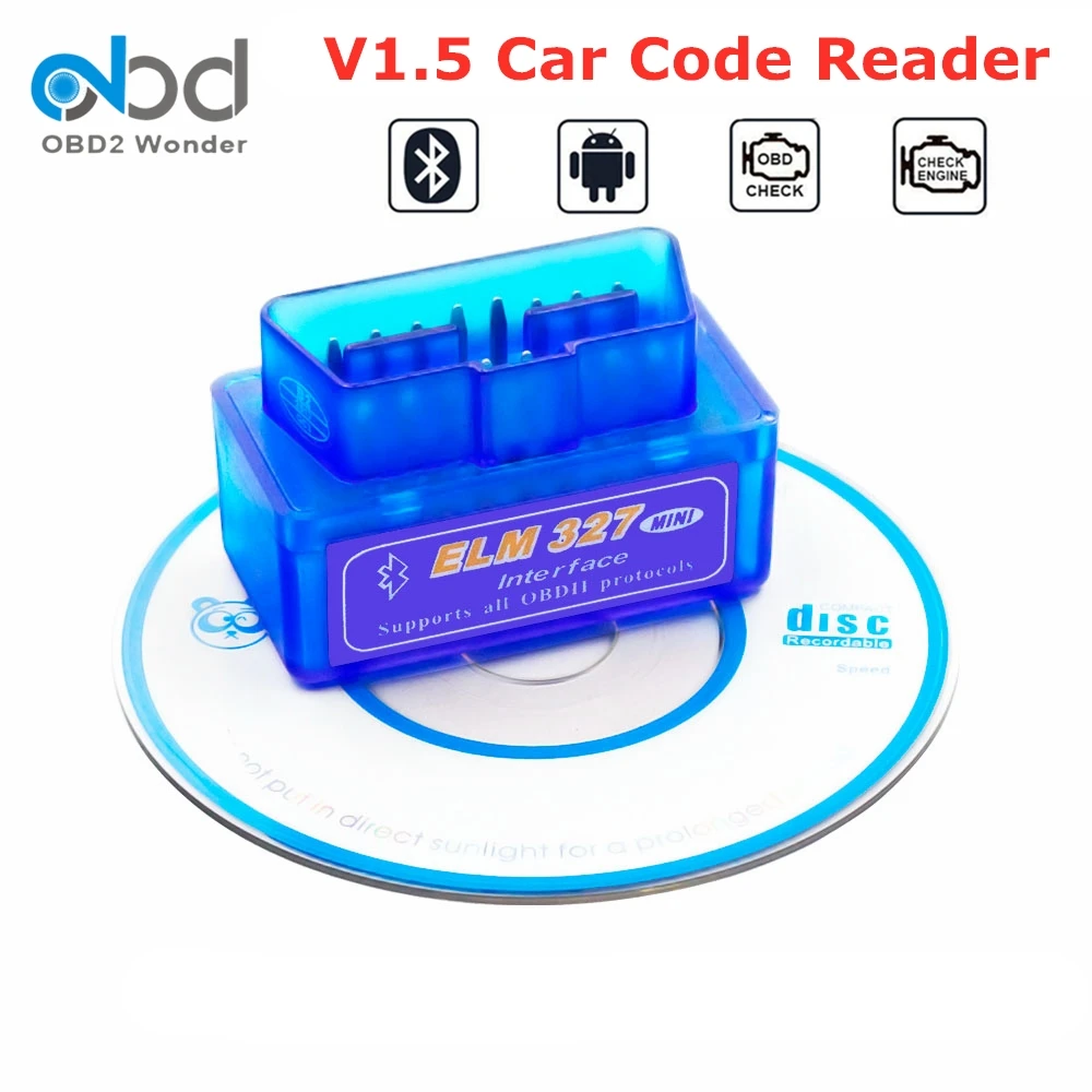 2020 Bluetooth/WI FI V1.5 ELM327 OBD2 сканер 1 5 obd 2 Автомобильный диагностический инструмент