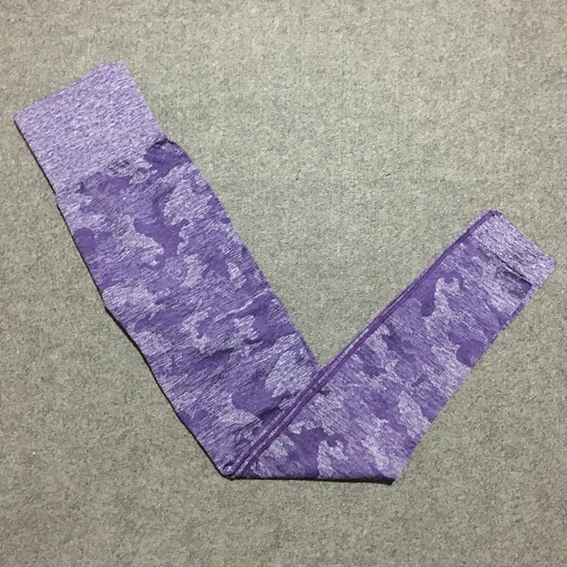 purple 1 leggings 2 шт. Камуфляжный фитнес-набор VIP - Цвет: purple 1 leggings
