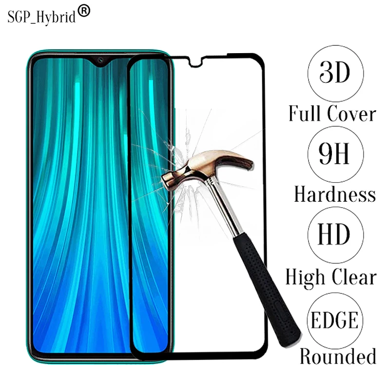 Стеклянная пленка Xiomi Redmi Note 8 Pro 7 полностью закрывающая края Защитная для Xiaomi Mi A3 9