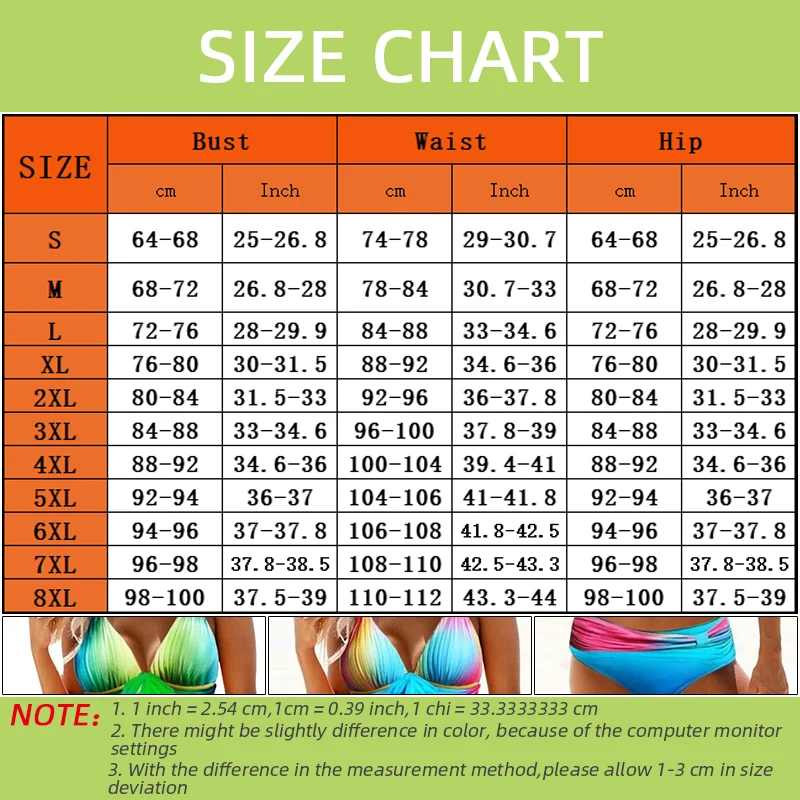 

2021 New Gradient Women Swimsuit Sexy Push Up Bikini Set Swimwear Bathing Swim Suit Halter Biquini Beach Wear Maillot De Bain