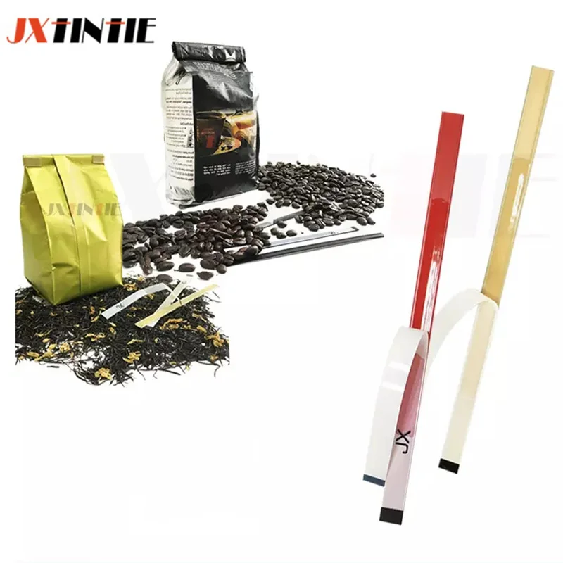 Клей Пластиковый жестяной галстук для кофе конфет пакет хлеба двойной провод