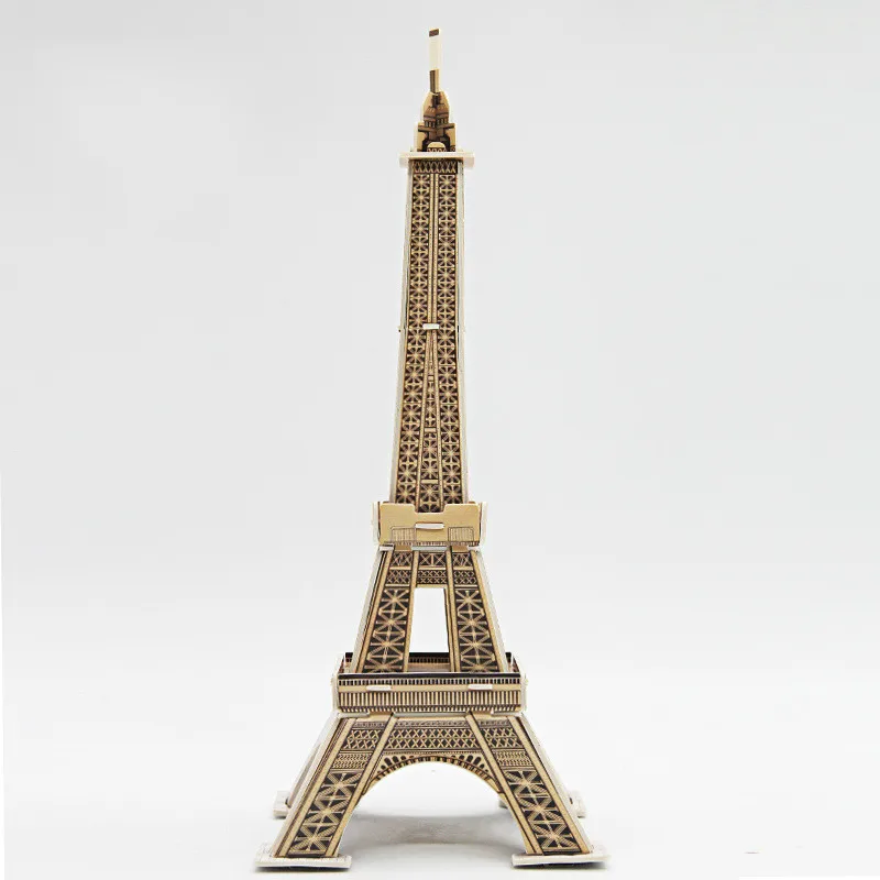3D пазл из бумаги слов знаменитые здания башня мост в сборе модель для творчества