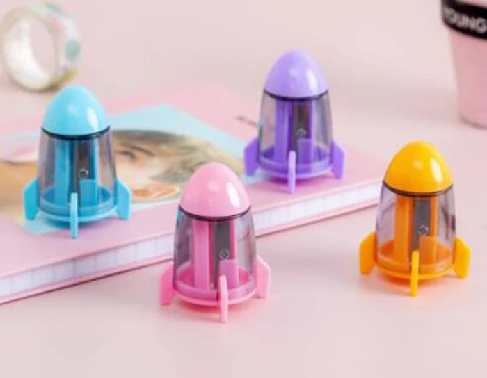 

1PC New Rocket Shape Pencil Sharpeners Creative Stationery School Office Pencil Sharpeners Korean Stationery(SS-131)