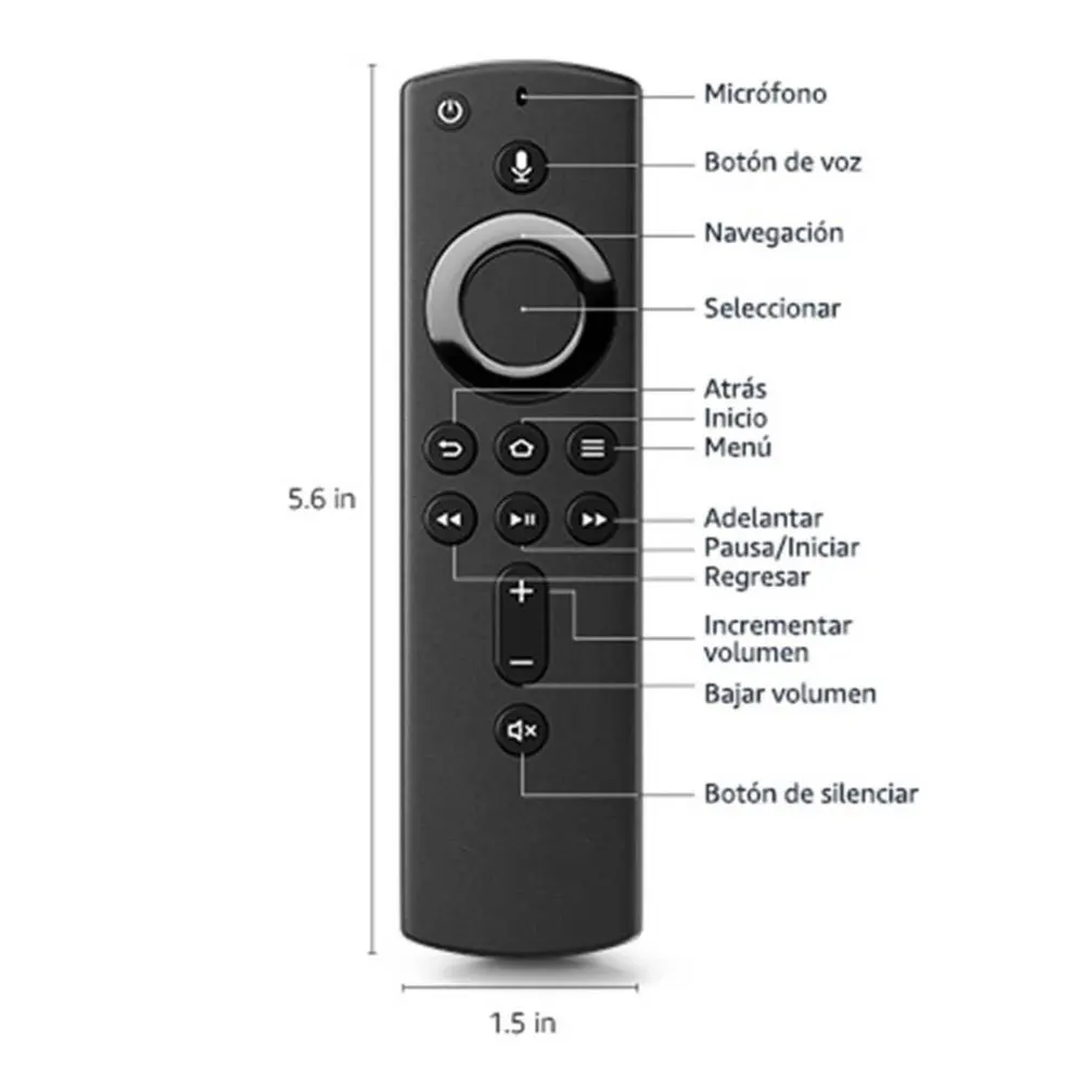 

Bluetooth Remote Controller Voice Search L5B83H Built-in Microphone Television Remote Controller For Amazon TV Stick/Cube