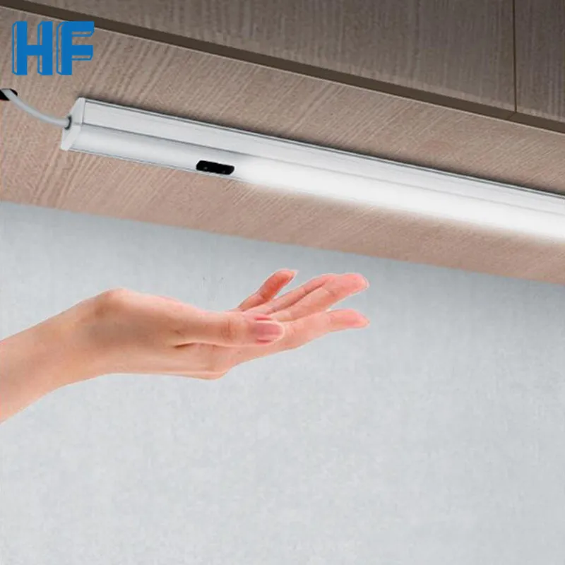 led under cabinet light hand sweep wavesensor night lamp 12v led bar light for bedroomkitchen closetwardrobestairspath free global shipping