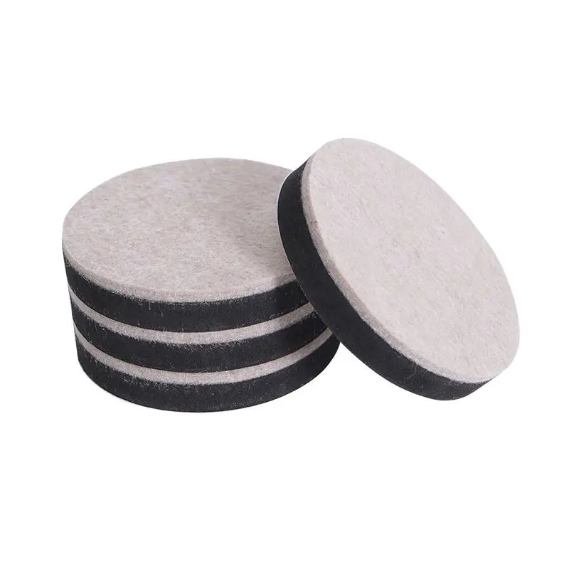 

4 Pieces Round Chair Leg Mats Furniture Foot Pads Non-Slip Floor Protector Cover Felt Mute Table Sofa Leg Mats Diameter 5/9CM