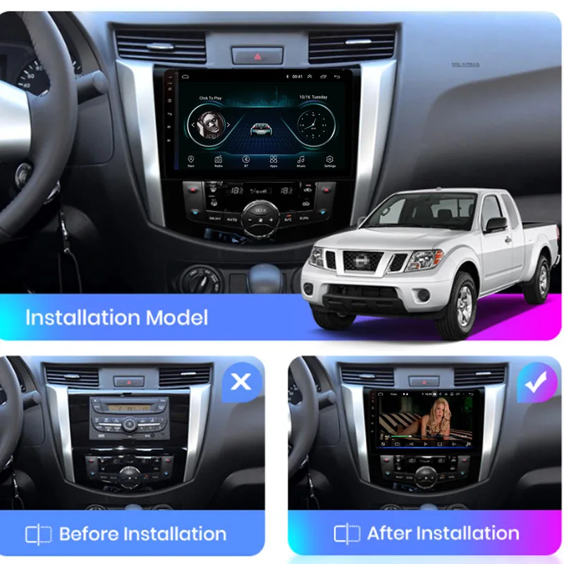 Автомагнитола Carmitek Android 2 Din GPS для Nissan NAVARA Frontier NP300 2011 2012 2013 2014 2015 2016 головное