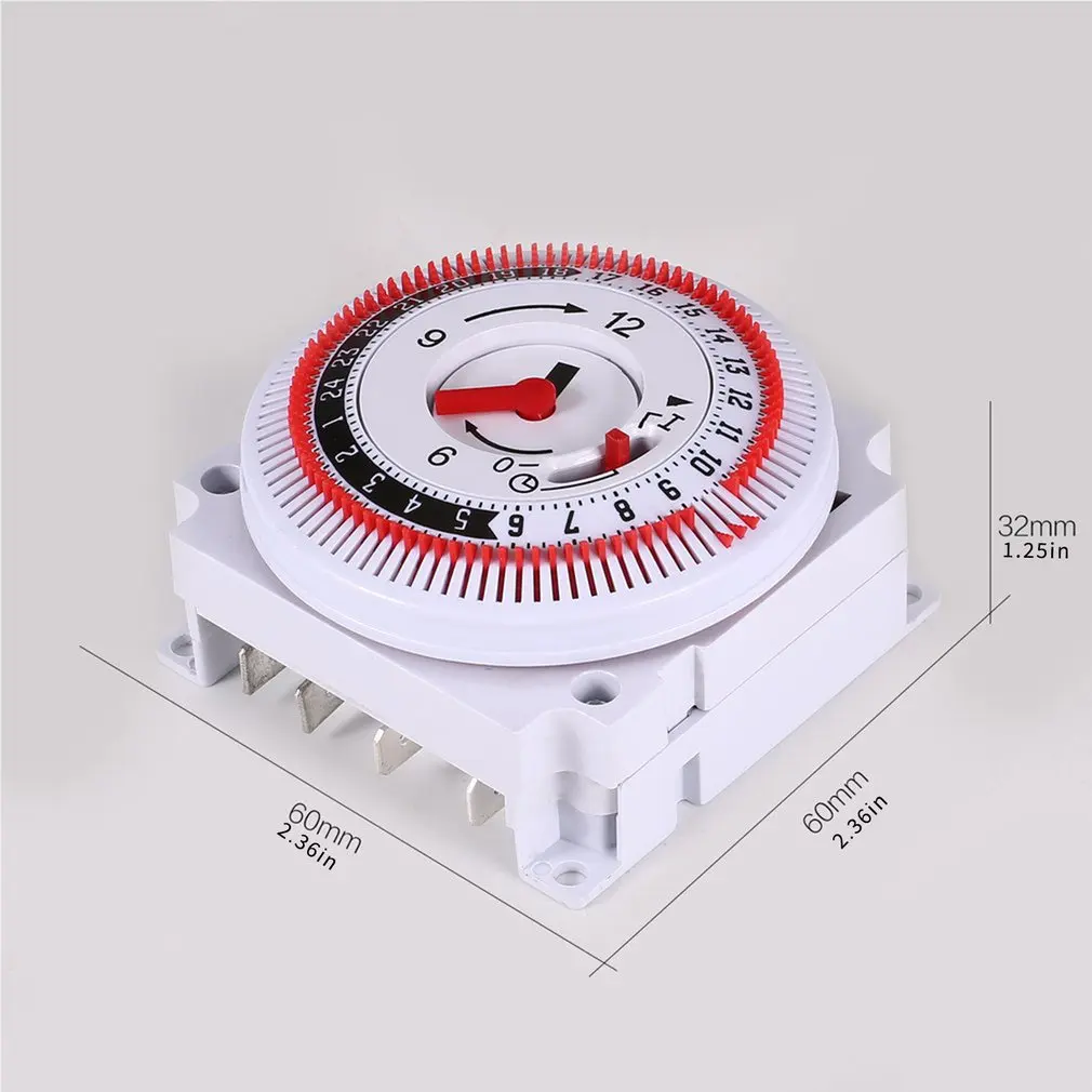 

Mechanical Timer 250V Time Counter Reminder 15min 24h Kitchen Countdown Energy Saving Controller Industrial Timing Switch