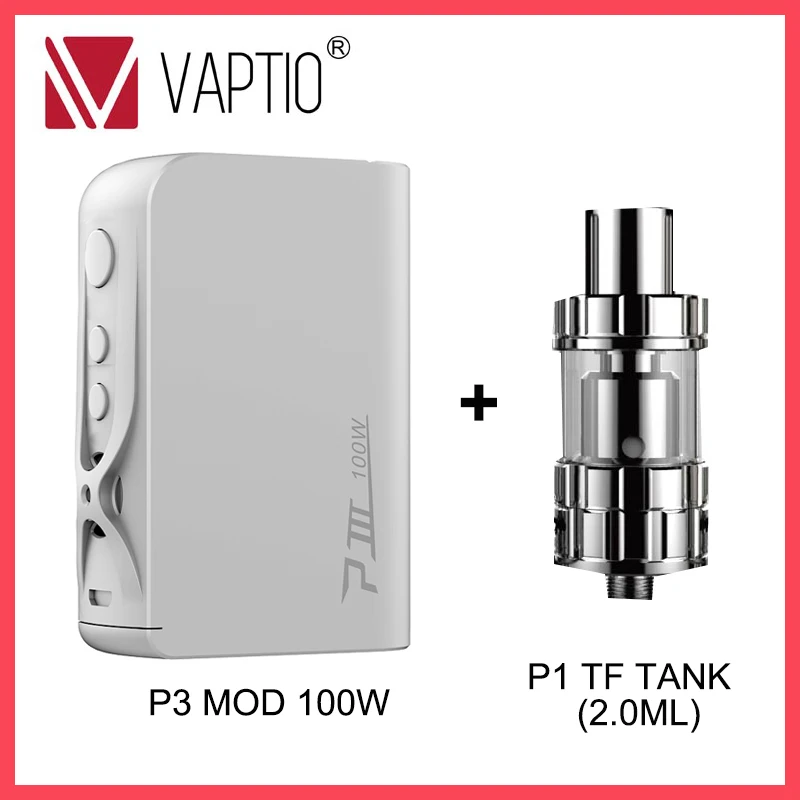 Подарочный оригинальный бокс мод VAPE 3000 мАч Vaptio P3 TC MOD 100 Вт встроенный аккумулятор