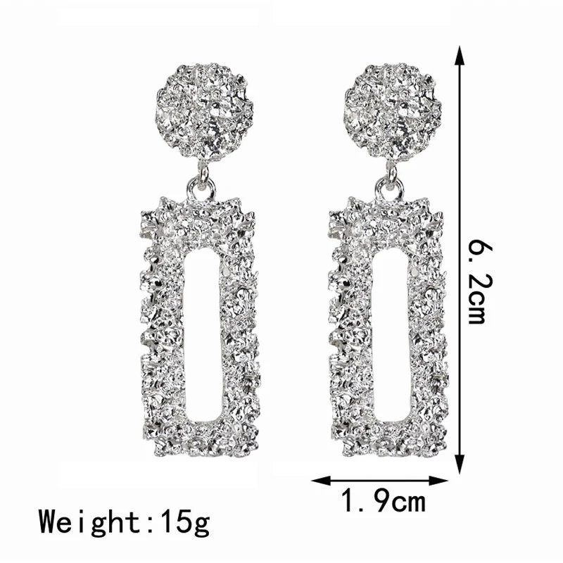 Женские Геометрические серьги-подвески HOCOLE из золотистого металла массивные 2019 |