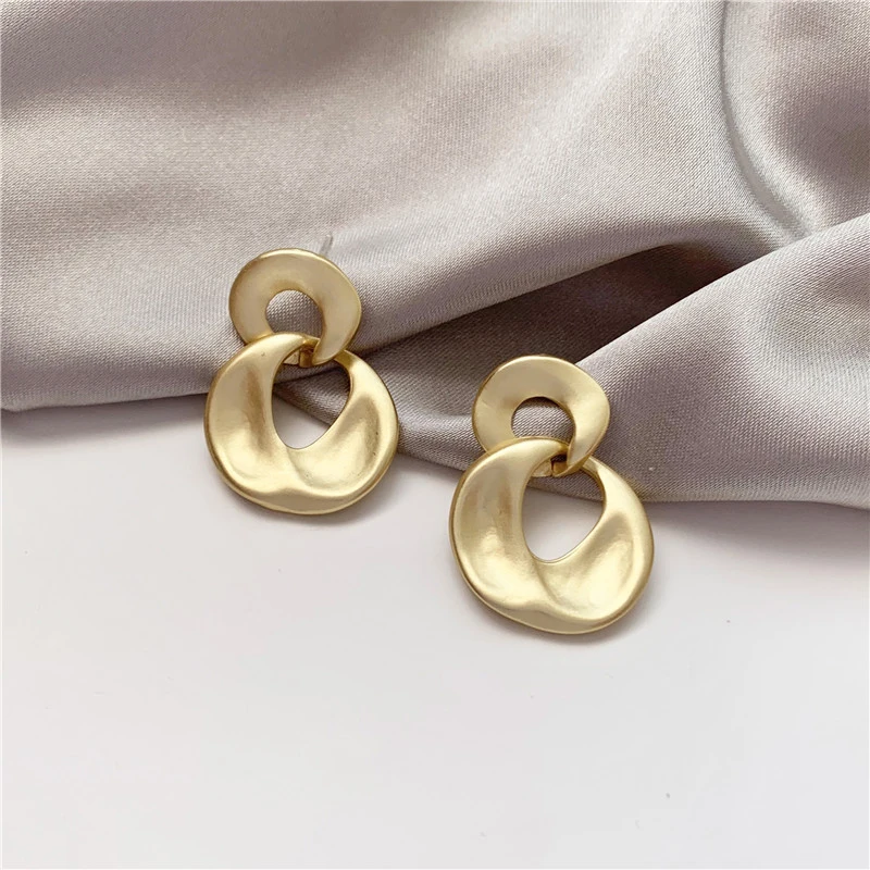 

BOAKO Matt Sequins Earrings For Women Fashion Jewelry 2020 Earrings Dangle Pendientes Piercing Oreille Kolczyki #Yj25