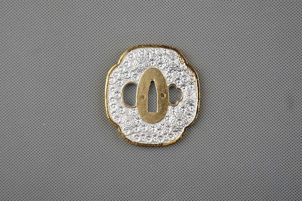 Мечи Брэндона серебристого цвета Tsuba/защита для японского - Цена: 1045.1