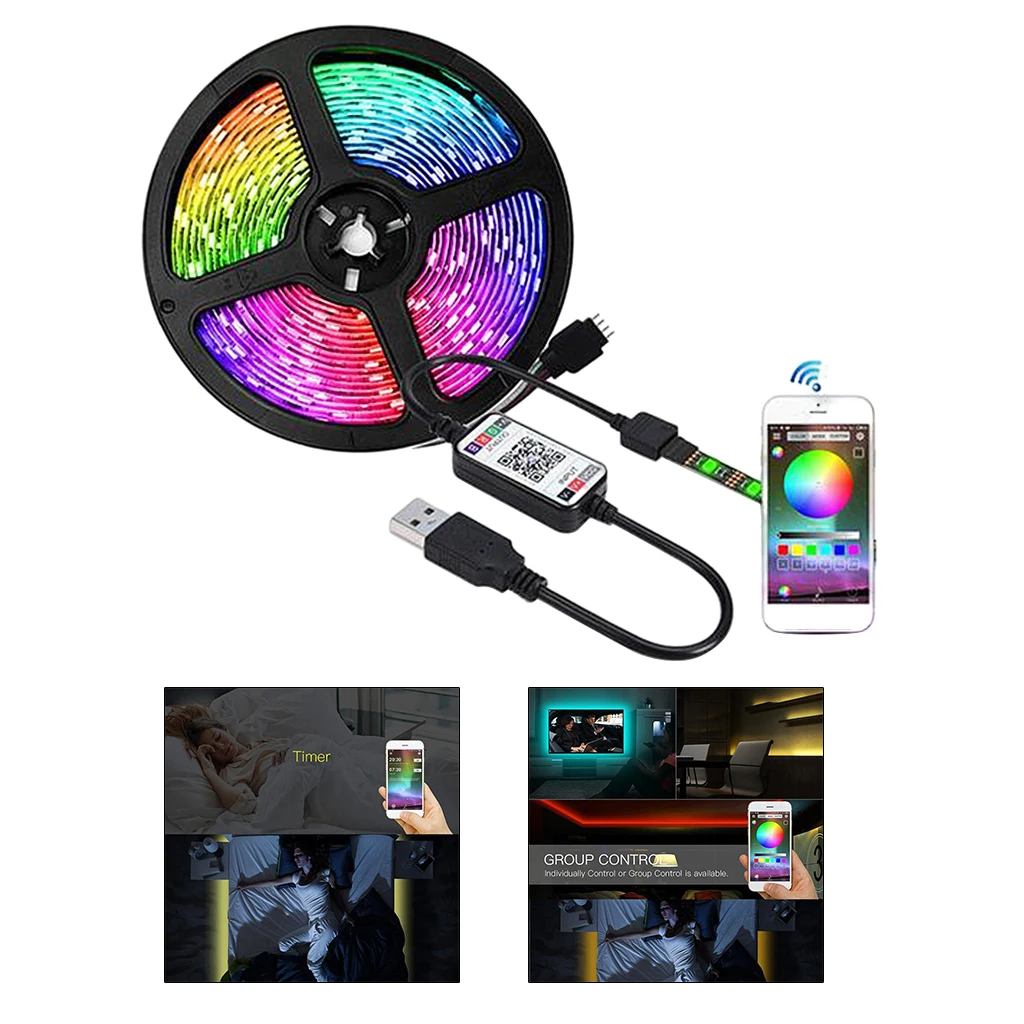 Светодиодная лента 1/2/3/4/5 м RGB USB | Лампы и освещение