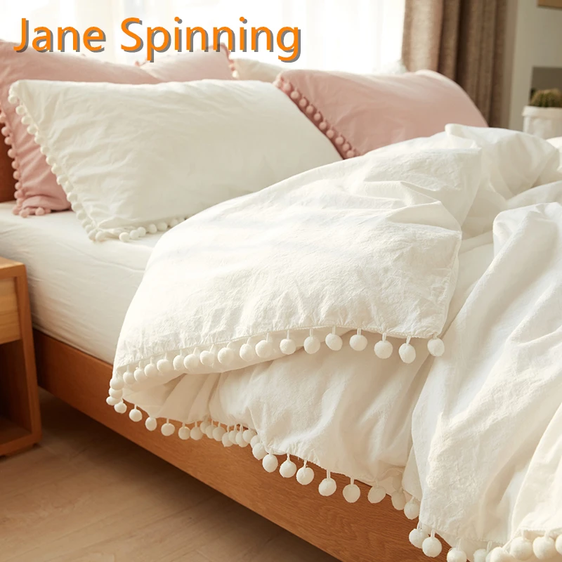 Комплект постельного белья Jane Flying Wihte с варенным шаром декоративная ткань из