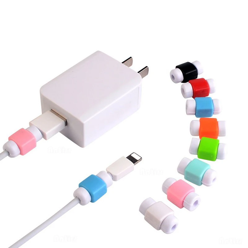 Silicone USB Cable Protector Earphone Wire Cord Protection Cover Data Charger line Protective Sleeve For Apple iphone Samsung |