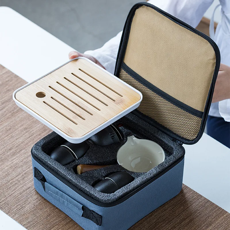 Набор для чайной церемонии кунг фу китайская автоматическая вращающаяся чайная