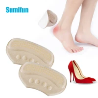 1pair soft foam insoles high heel shoes pad heel feet stick foot pad cushion insoles relieve pain anti wear stickers feet care
