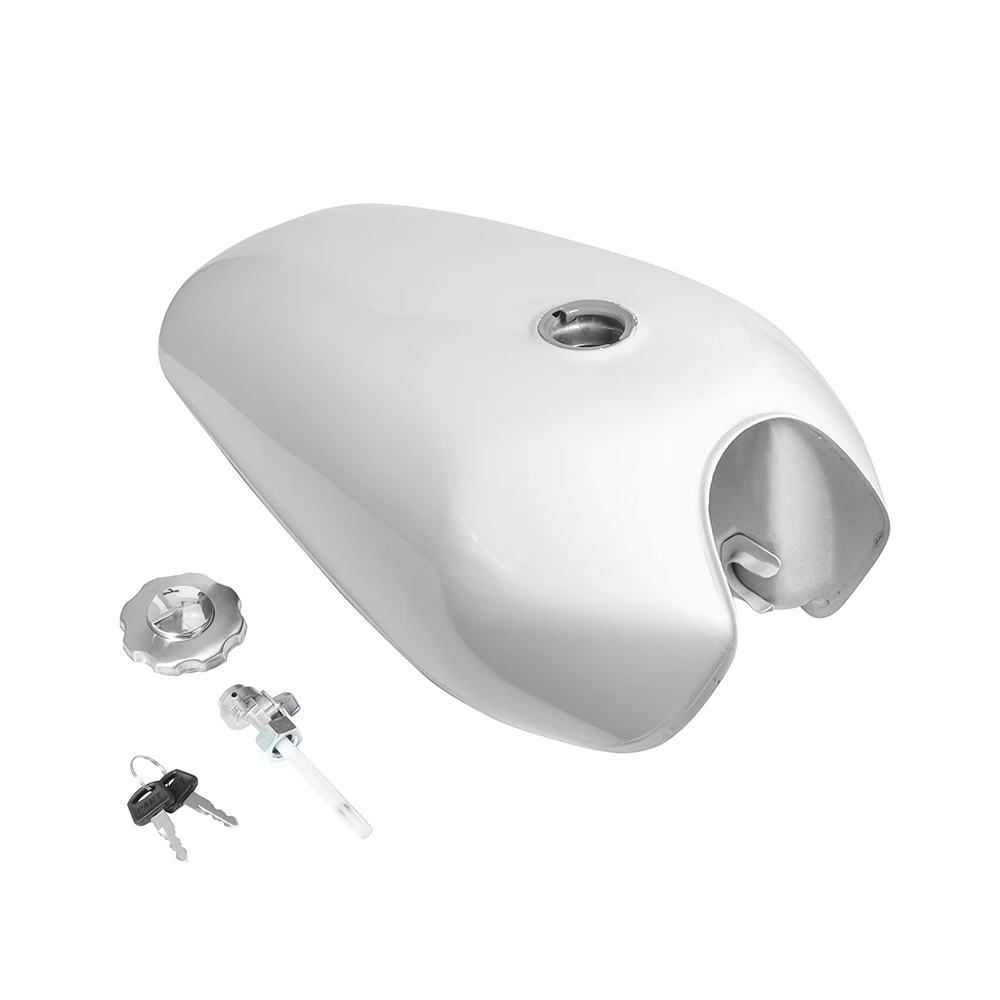 Motorcycle Universal 9L 2.4Gal Gas Tank Cafe Racer Vintage Fuel with Cap Switch For Honda CG125 CG125S CG250 | Автомобили и